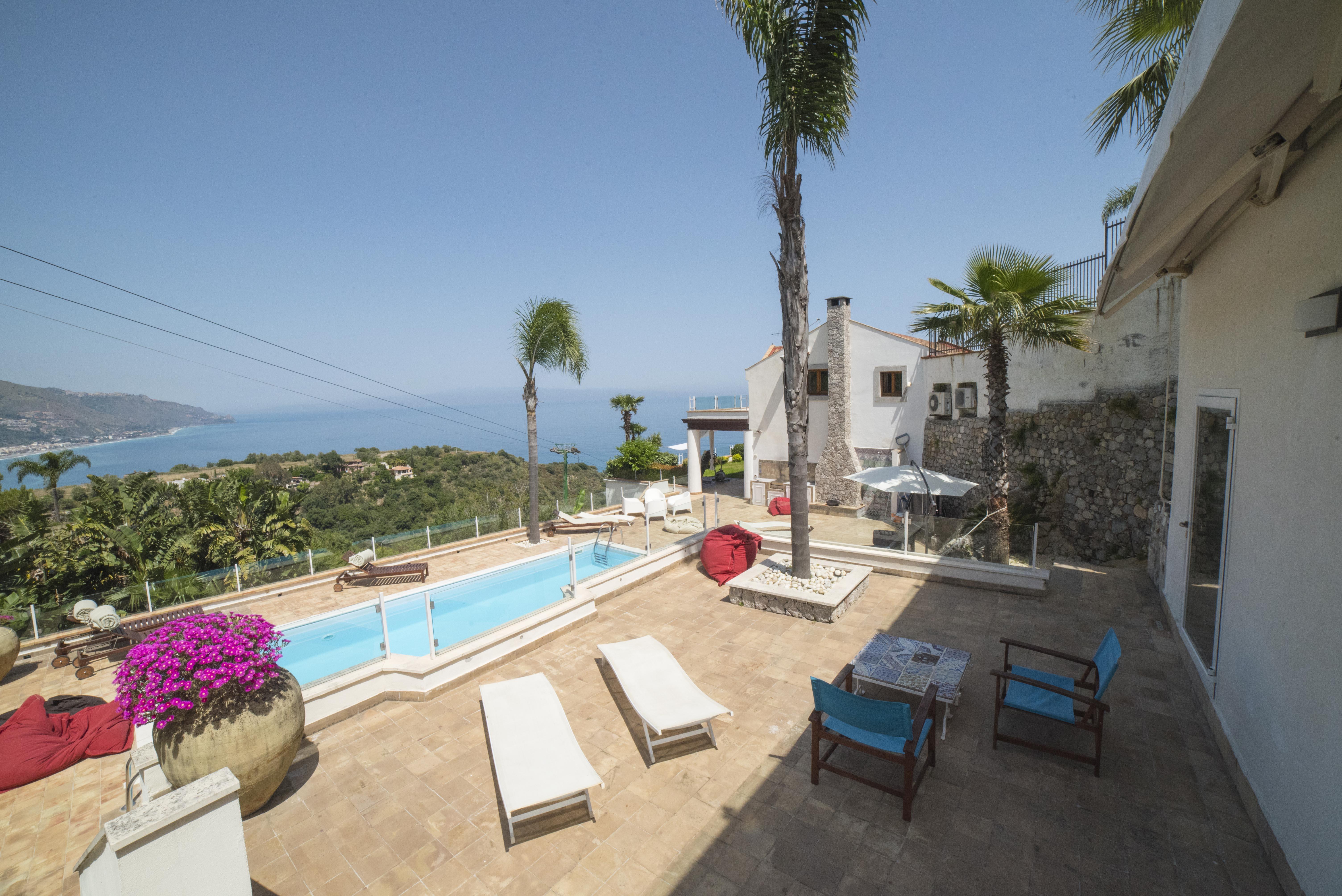 Villa Zagara Garden Spectacular Sea View In Taormina Eksteriør billede